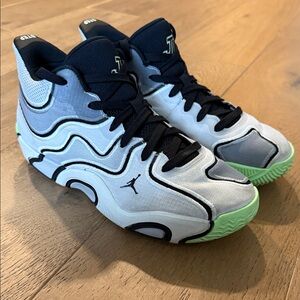 Jordan Jason Tatum Kids' Black, White, and Green Sneakers